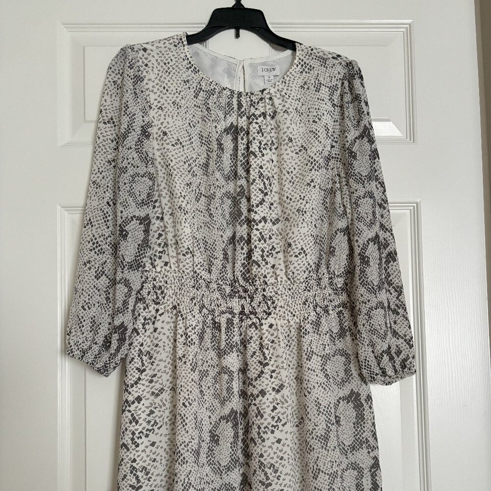 NWOT JCrew Animal Print Dress Size S